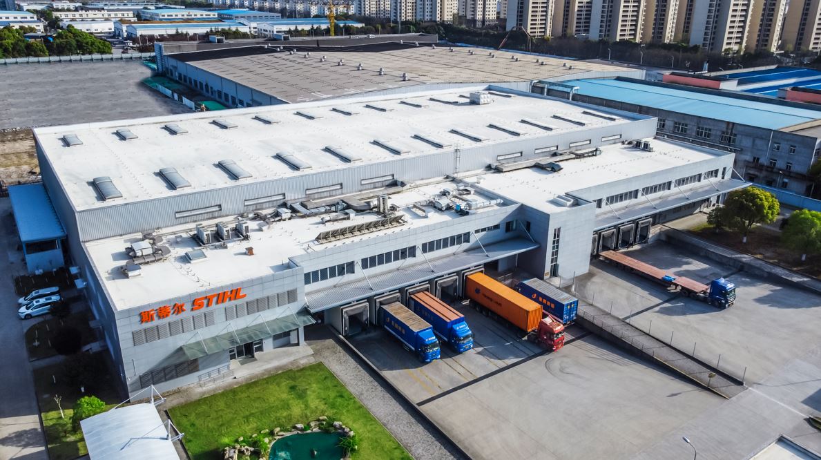 Vállalatépítés madár szemszögből, STIHL Taicangban